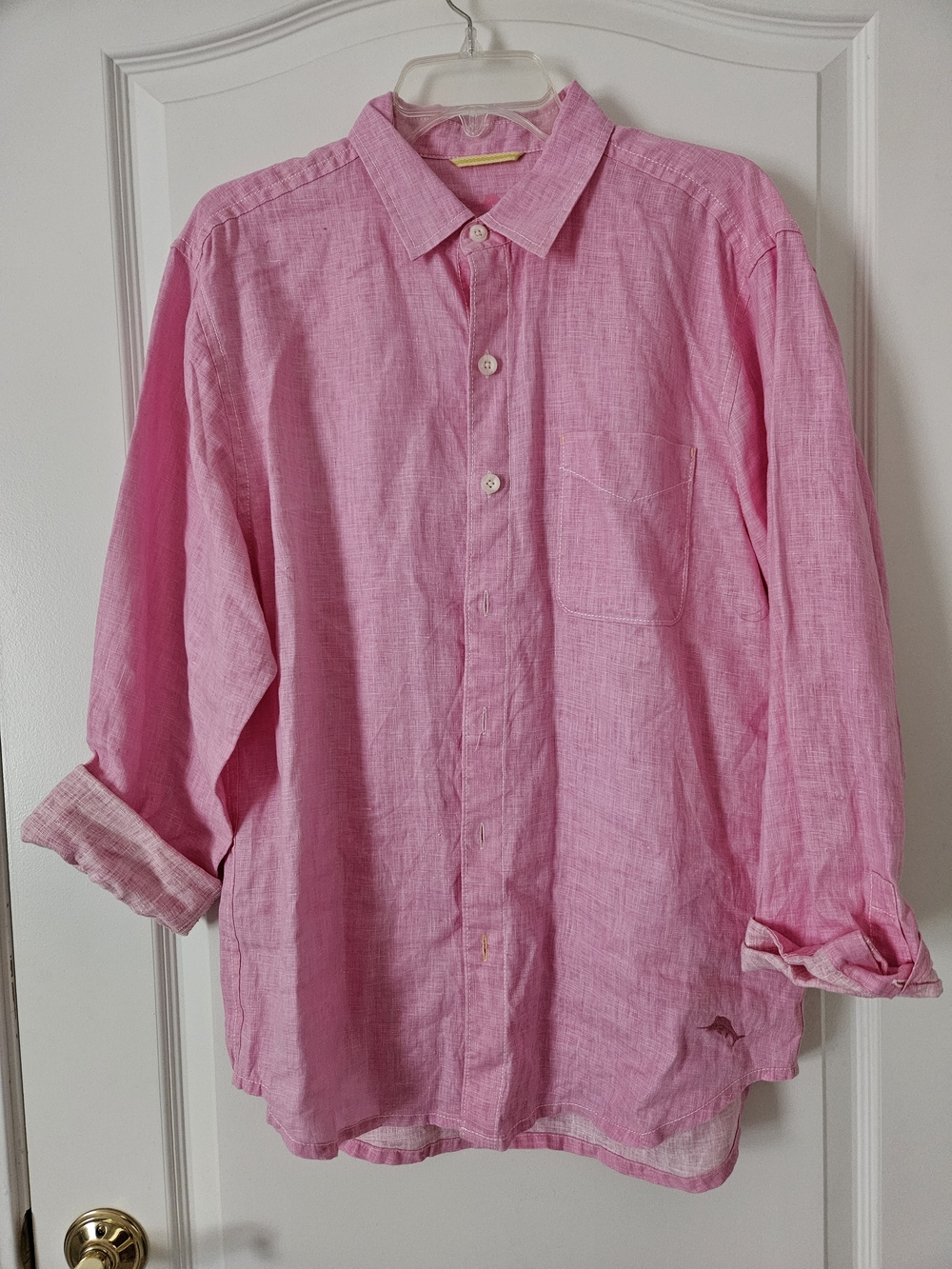 Tommy Bahama Lightweight Pink Button-Down Shirt